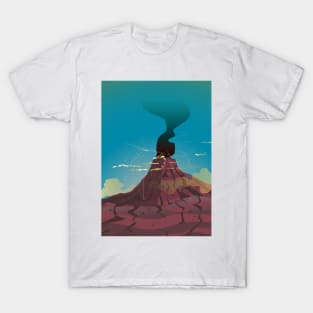 Volcano erupting T-Shirt